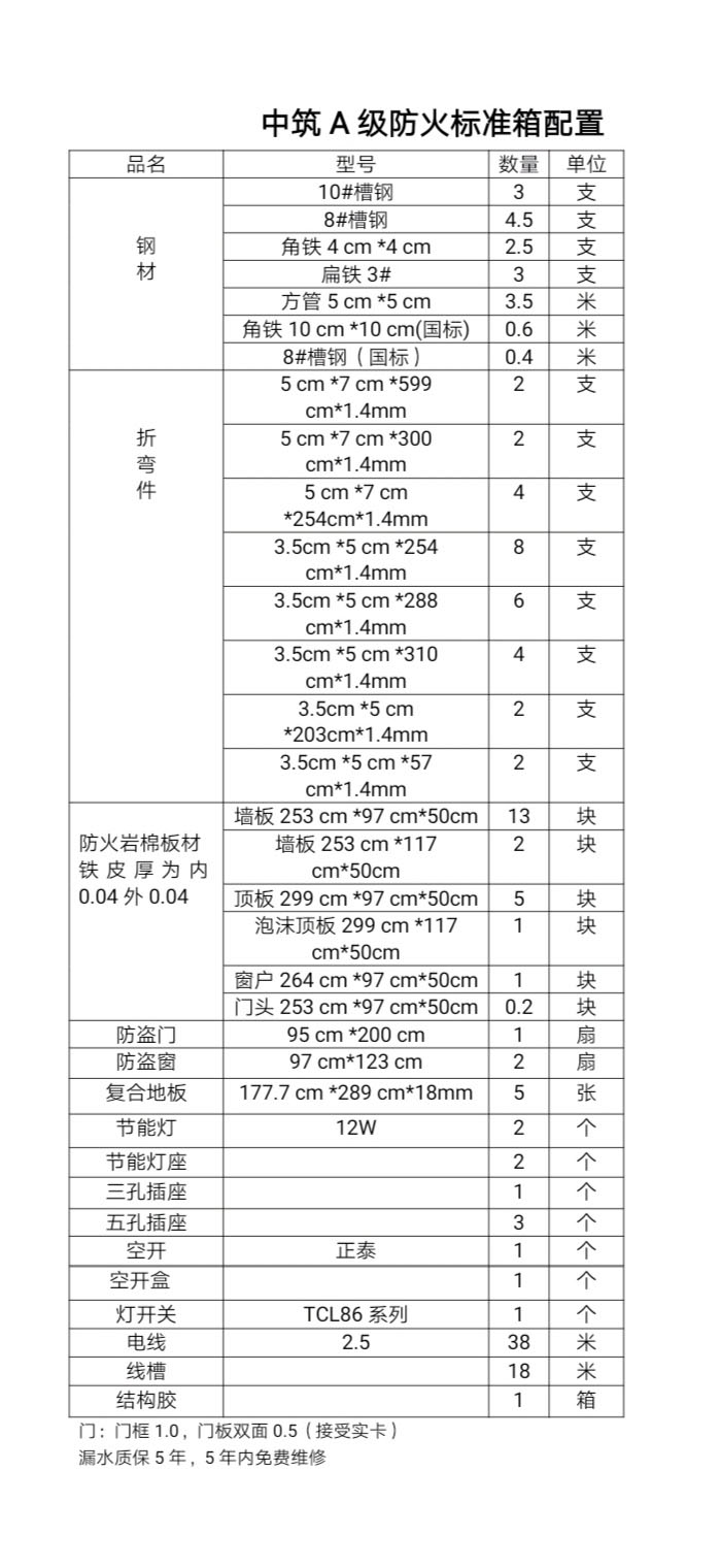 單層住人集裝箱